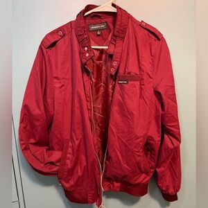 Red Members Only Bomber Jacket